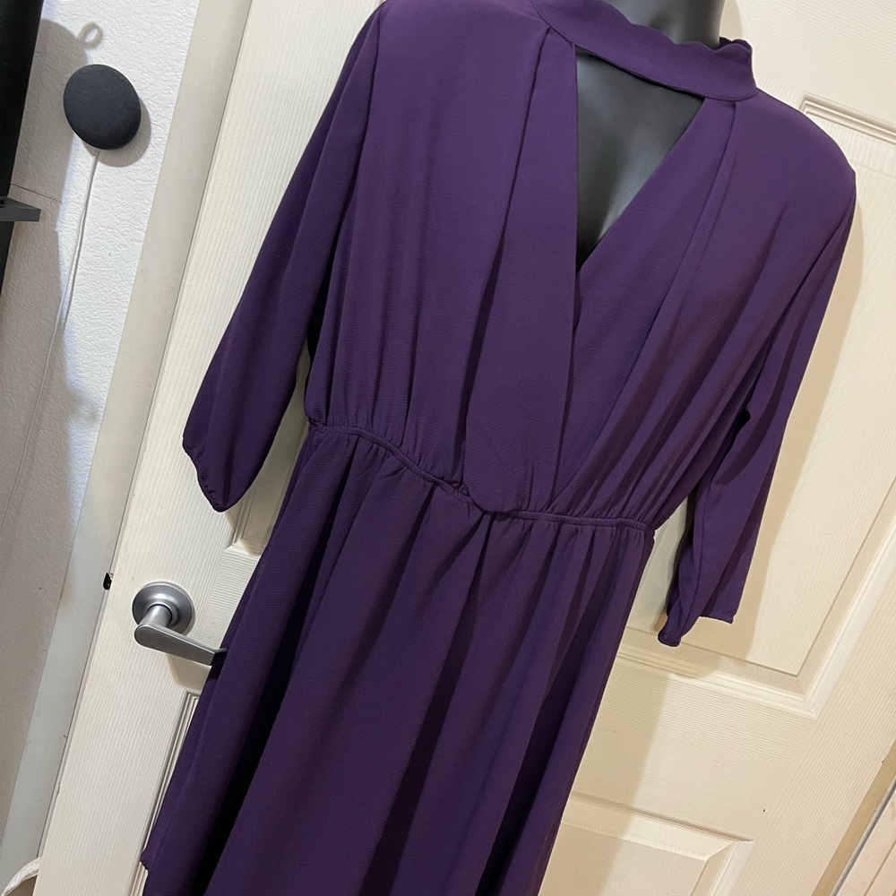 Elegant Purple Women's Dress